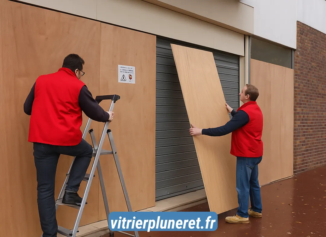 Mise en sécurité fermeture provisoire Pluneret